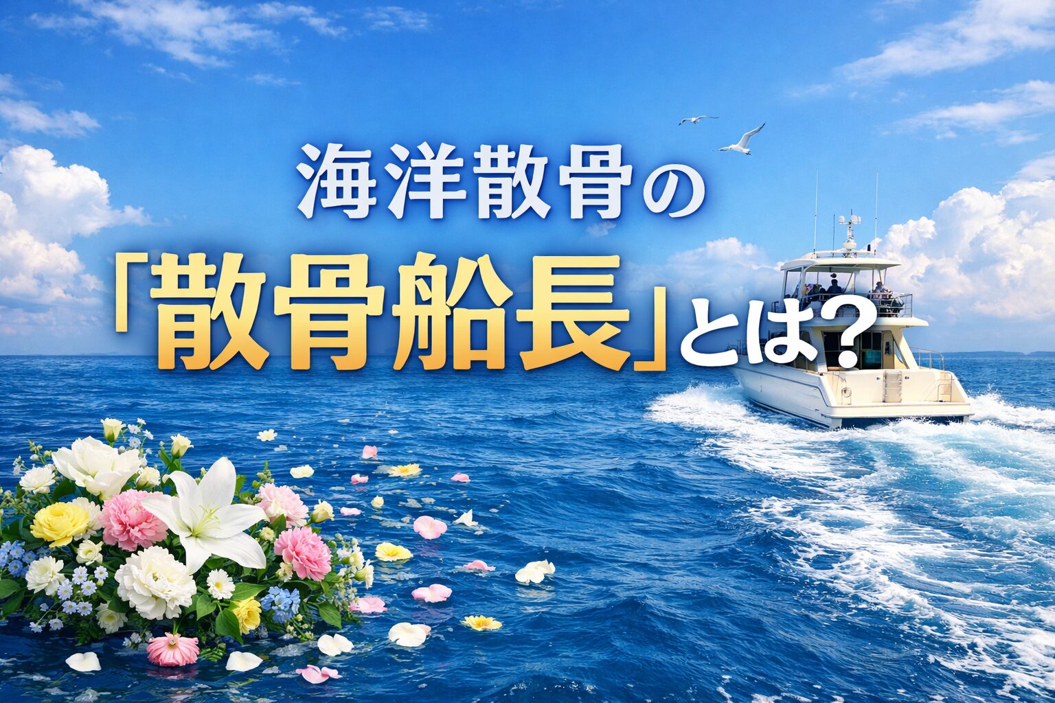 海洋散骨の「散骨船長」とは？